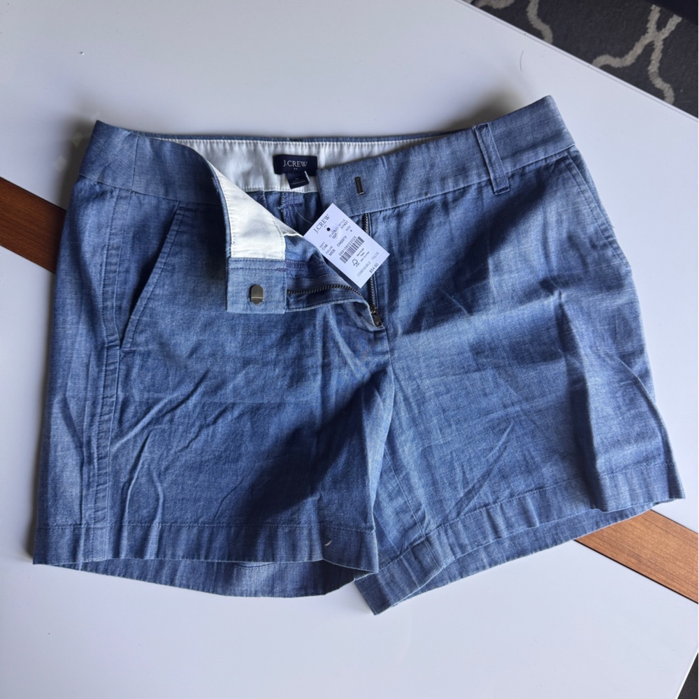 J. Crew Indigo Chambray Shorts